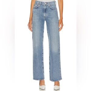 Harper Mid Rise Relaxed Straight Jeans